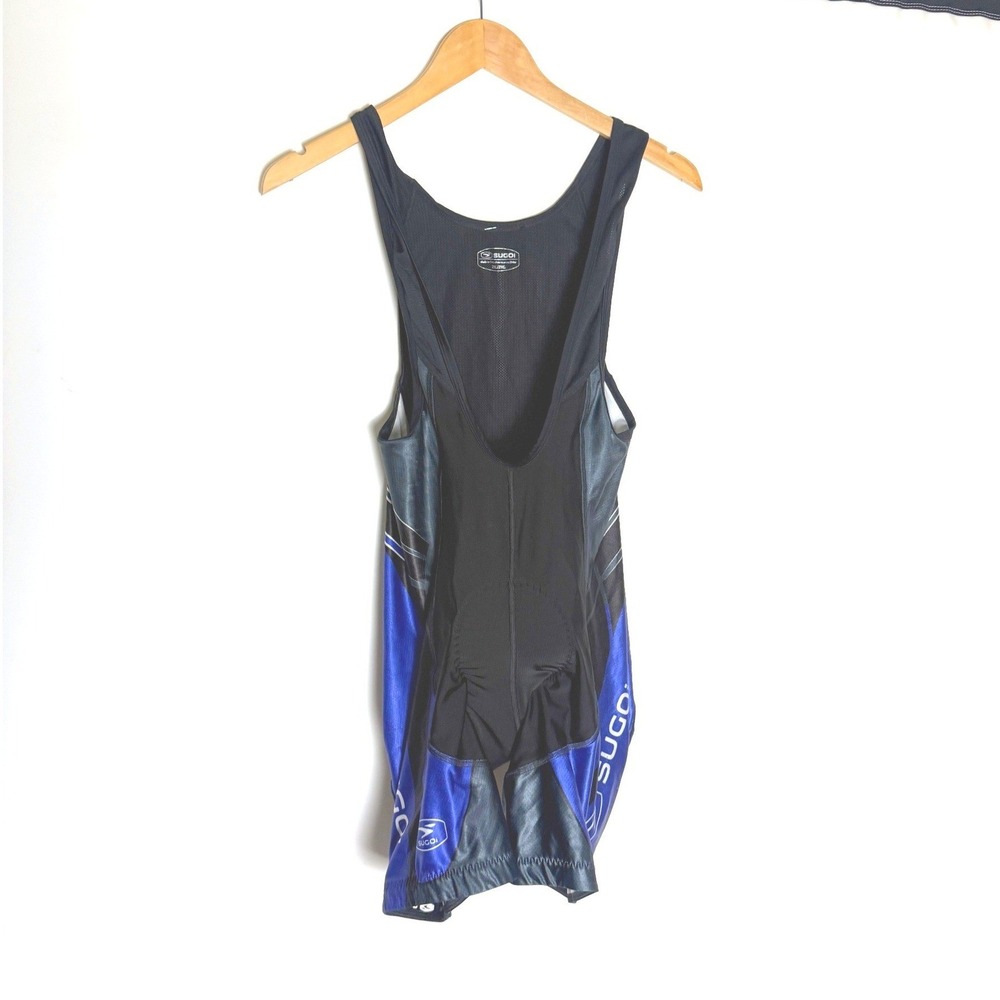 Sugoi Racing System Mens Cycling Bib Shorts Blue Black Padded Chamois XL